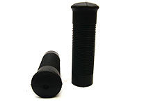Injection Molded Soft Ribbed Rubber Silicone Handle Grip with Logo